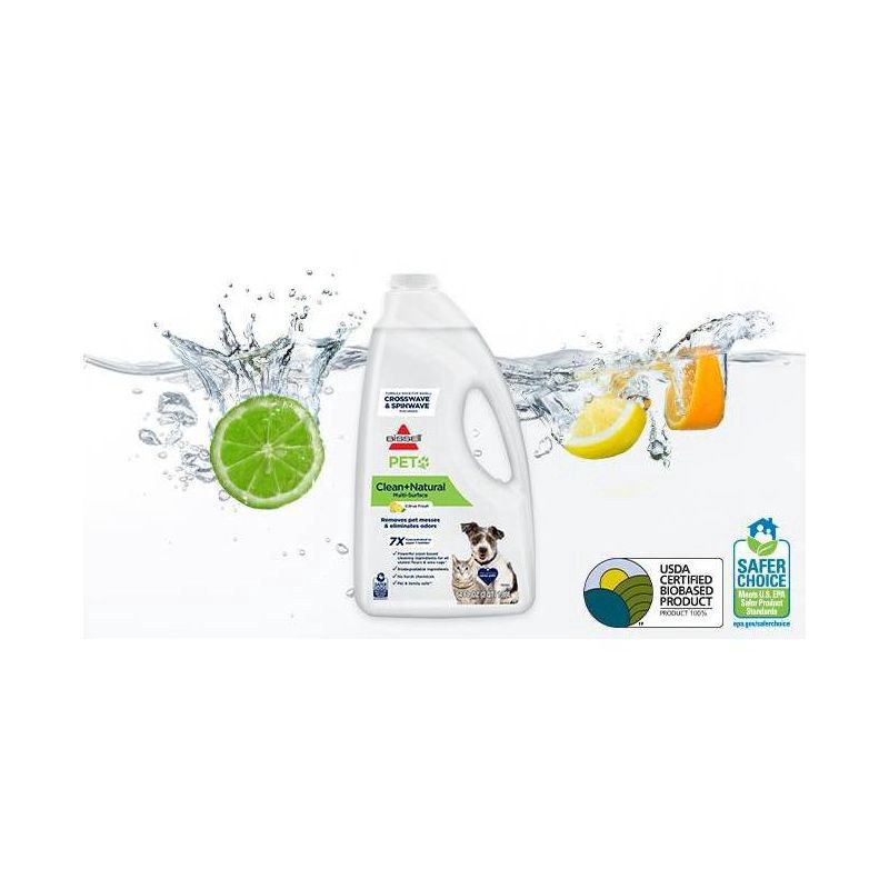 slide 2 of 6, BISSELL(R) Clean & Natural Multi-Surface Pet Formula, 64 oz