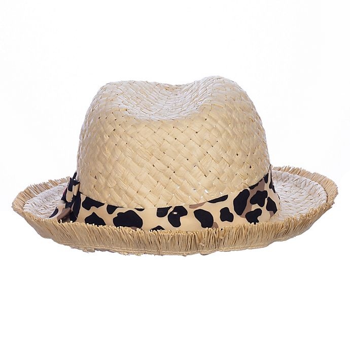 slide 4 of 4, Nolan Originals Toddler Bow Trim Fedora - Leopard, 1 ct