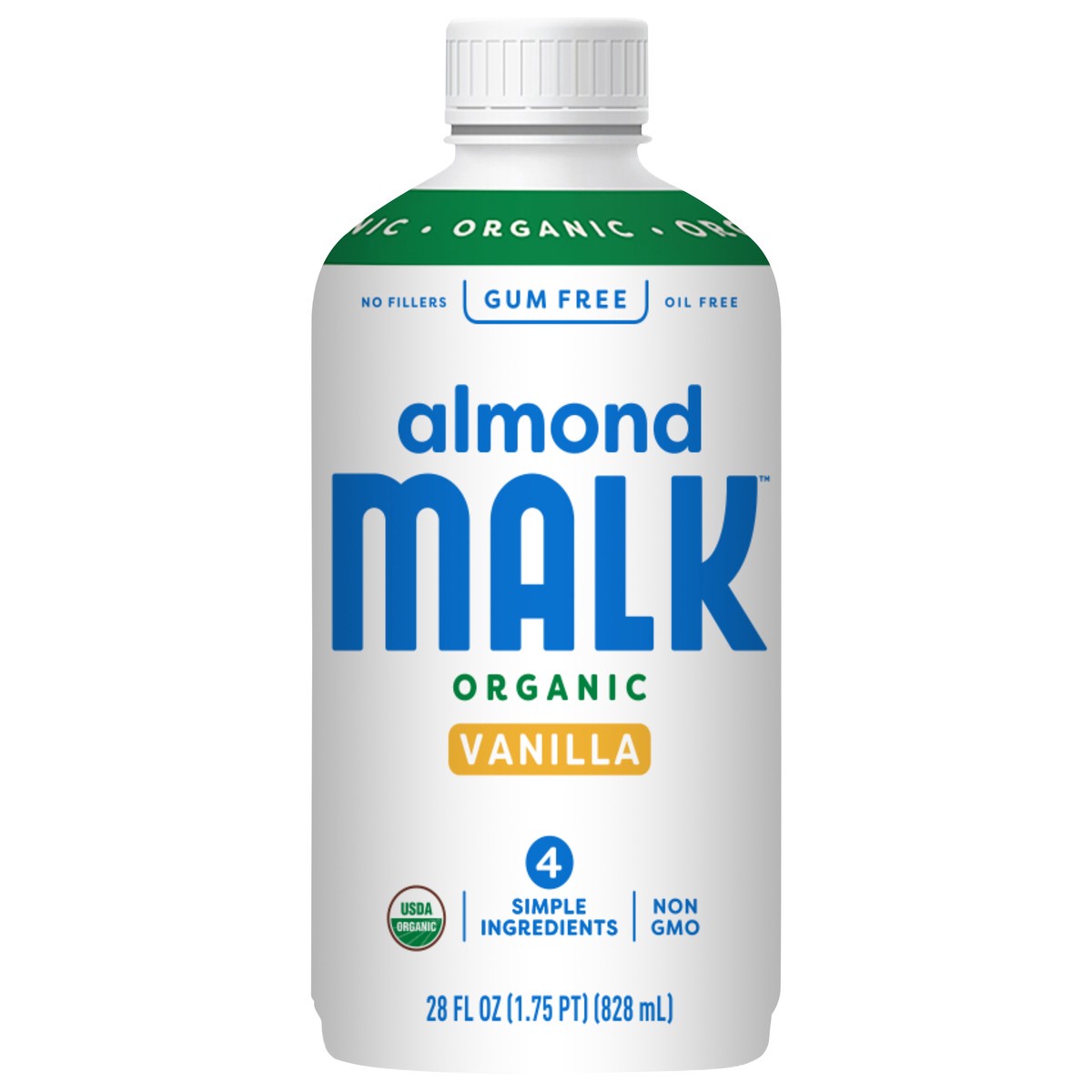 slide 1 of 11, MALK Vanilla Almond, 28 fl oz