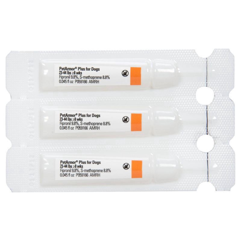 slide 5 of 7, PETARMOR Plus for Medium Dogs 23-44 lbs, Flea & Tick Prevention for Dogs, 6-Month Supply, 6 ct