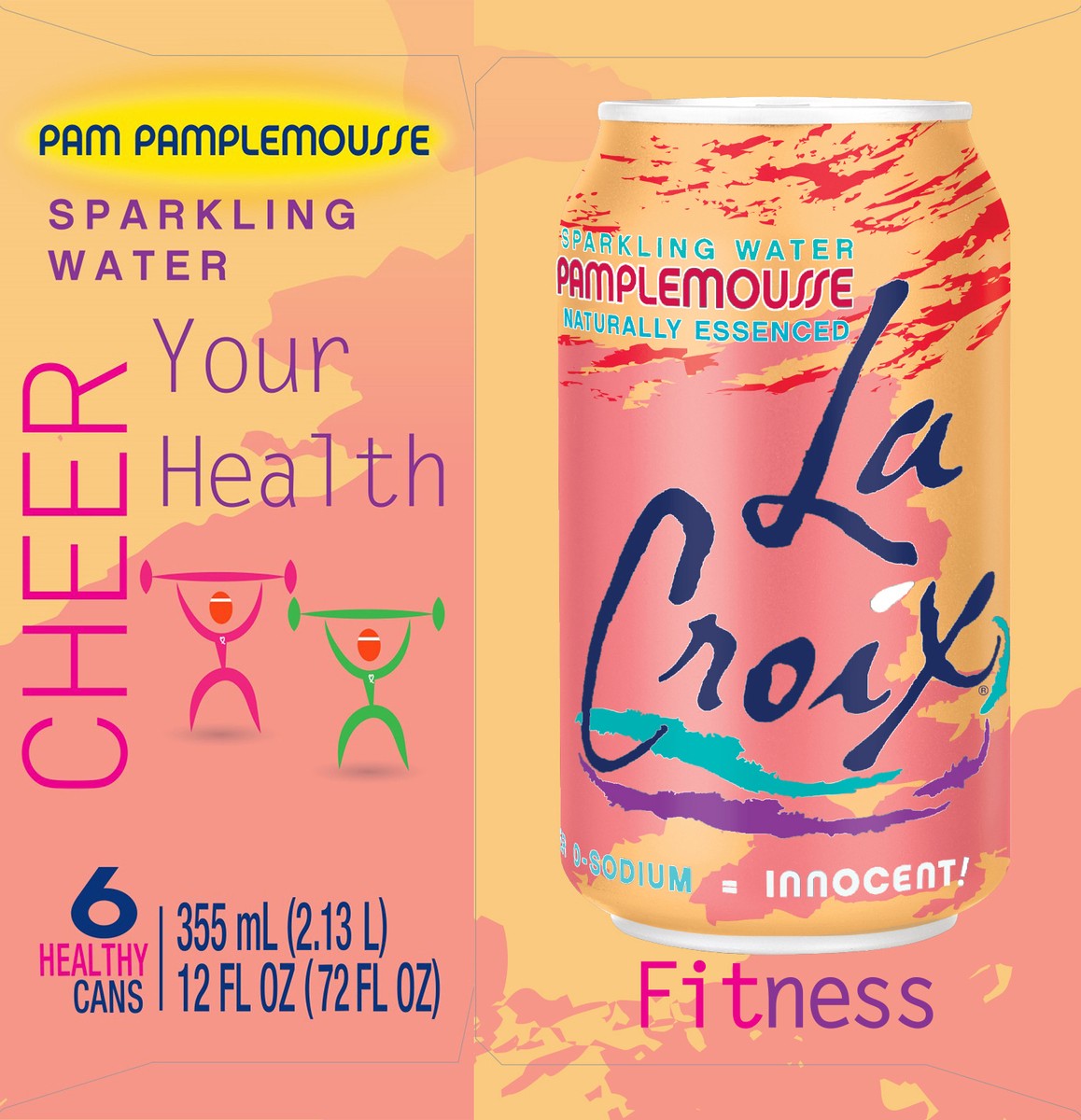 slide 2 of 9, La Croix Sparkling Water Grapefruit - 6 ct; 12 oz, 6 ct; 12 fl oz