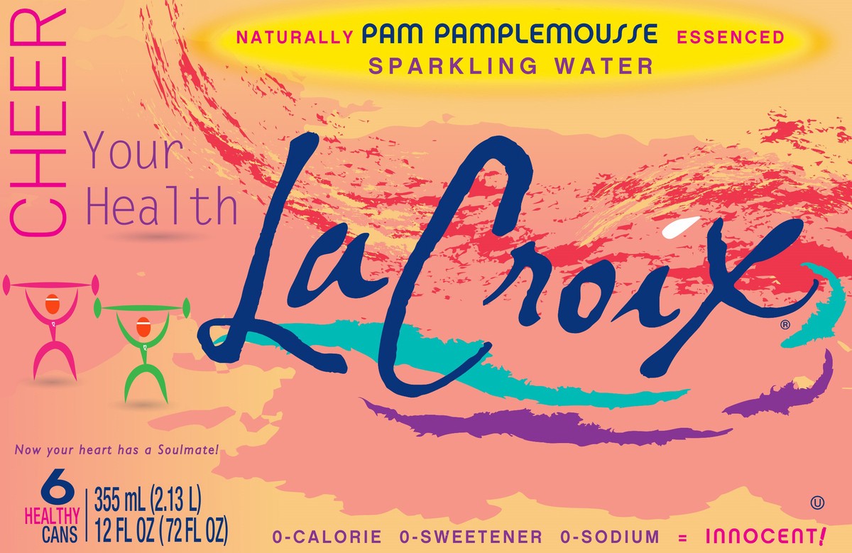 slide 1 of 9, La Croix Sparkling Water Grapefruit - 6 ct; 12 oz, 6 ct; 12 fl oz