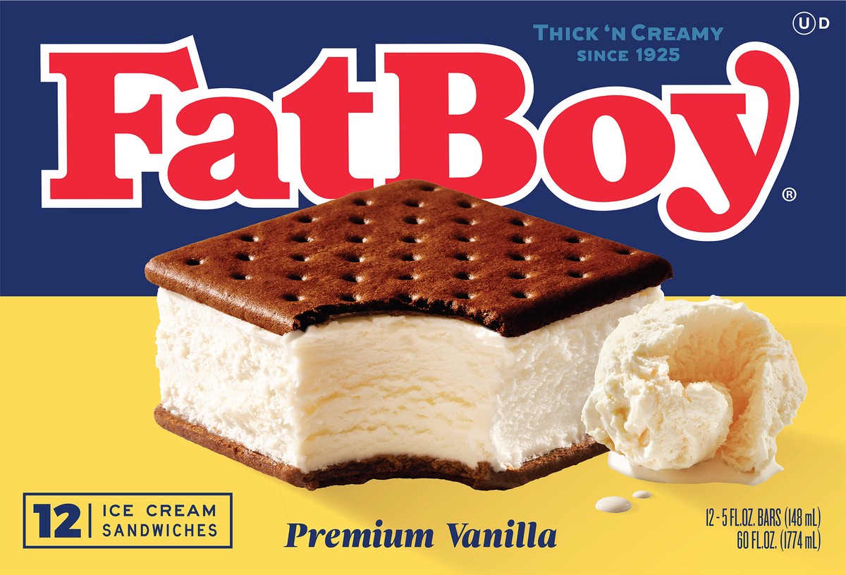 slide 4 of 7, Fat Boy FatBoy Ice Cream Sandwich - 12-4.5 Oz, 54 oz