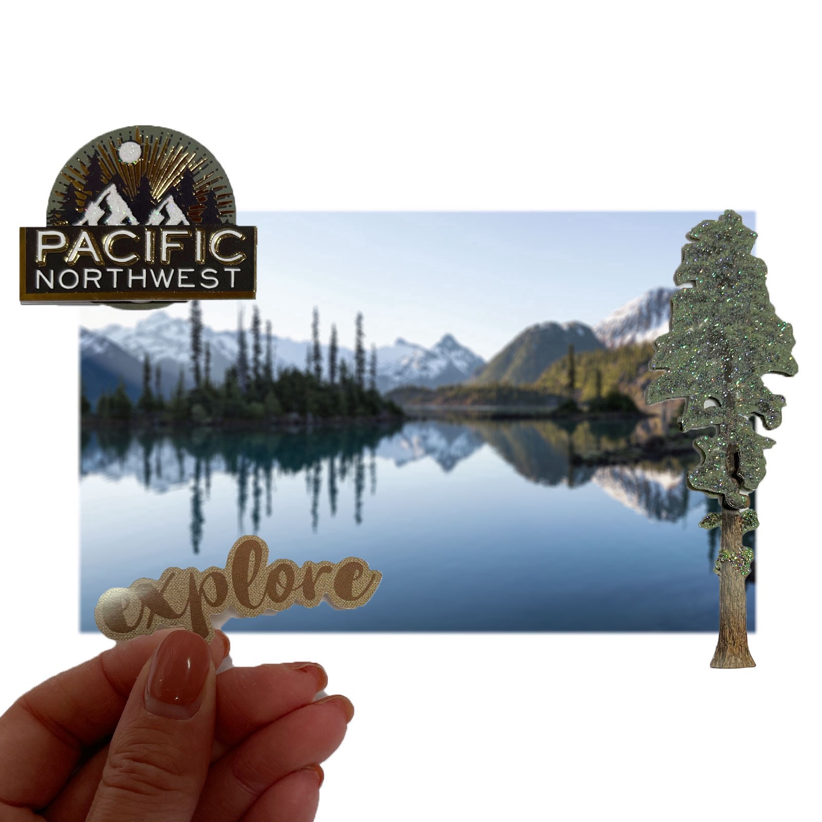slide 2 of 5, Pacific Northwest Stickers By Recollections, 4 in x 8.5 in