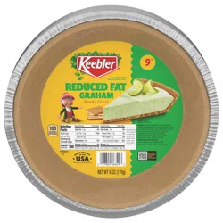KEEBLER Graham Reduced Fat Ready Crust fillable pie shell , 9in, 6oz / 170g