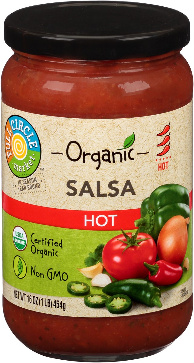 slide 4 of 15, Full Circle Market Hot Salsa, 16 oz