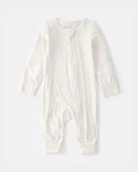 Carter's Baby 2-Way Zip PurelySoft Sleep & Play Pajama - Cream - 3M