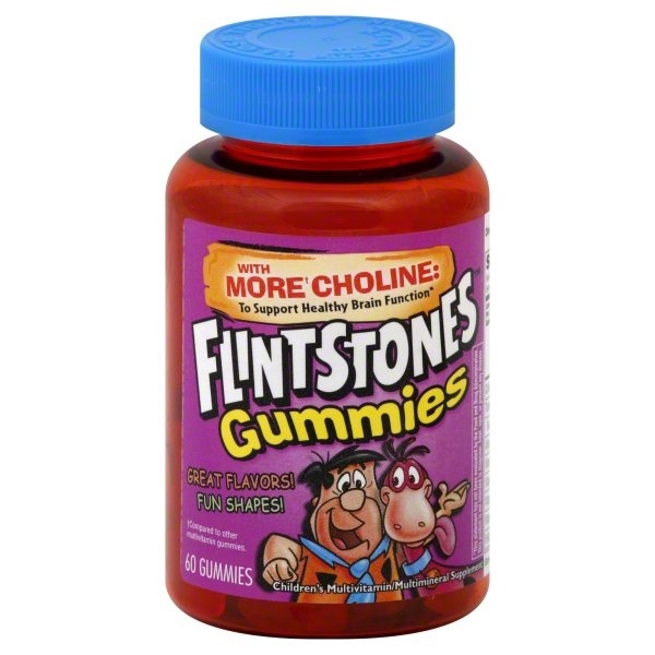 slide 1 of 3, Flintstones Multivitamin/Multimineral, Children's, Flintstones Gummies, 60 ct