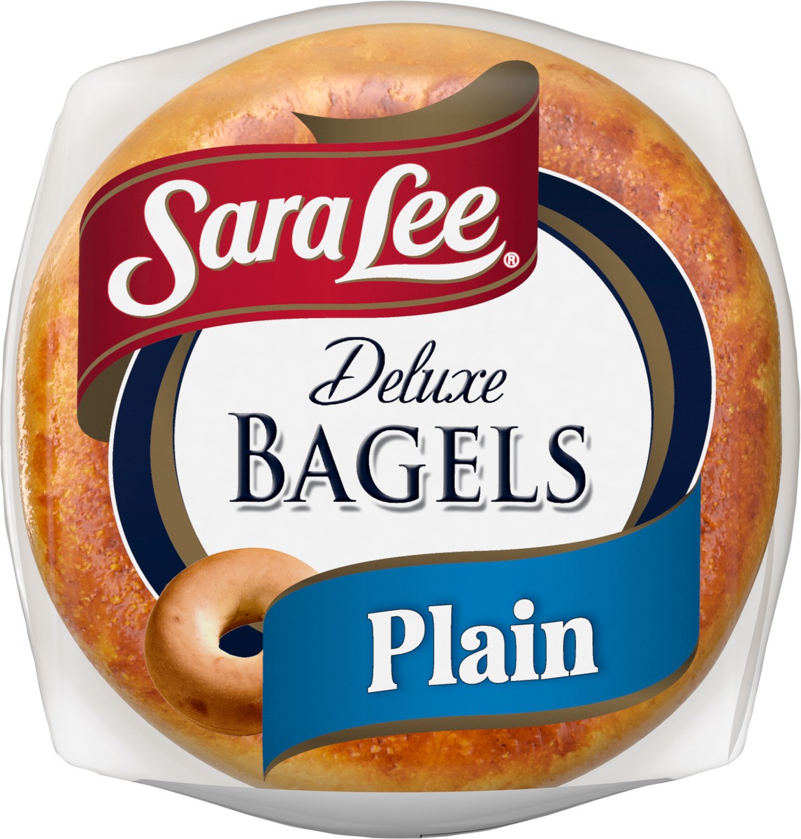 slide 2 of 7, Sara Lee Deluxe Plain Bagels, 5 count, Bagels, 16.7 oz Bag, 20 oz