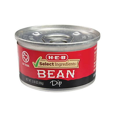 slide 1 of 1, H-E-B Bean Dip, 3.18 oz