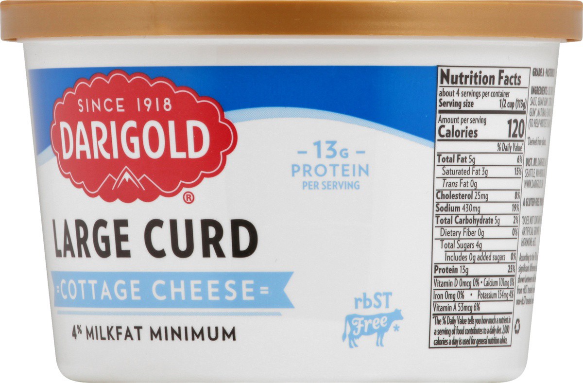 slide 2 of 7, Darigold 4% Large Curd Cottage Cheese, 16 oz