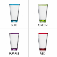 slide 1 of 1, Dash of That Mucho Colors Cooler Glass - (Offered In Blue Green Purple And Red), 16 oz