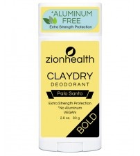 slide 1 of 1, Zion Health Palo Santo Clay Dry Deodorant, 2.8 oz
