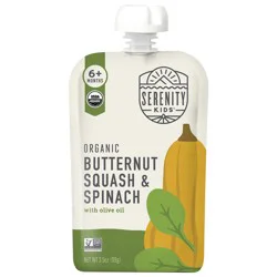 Serenity Kids Organic Butternut & Spinach with Organic Olive Oil Pouch