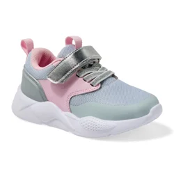 Falls Creek Kids Toddler Girls' Skylar R Athletic Shoe, Grey/Pink/Silver, size 10