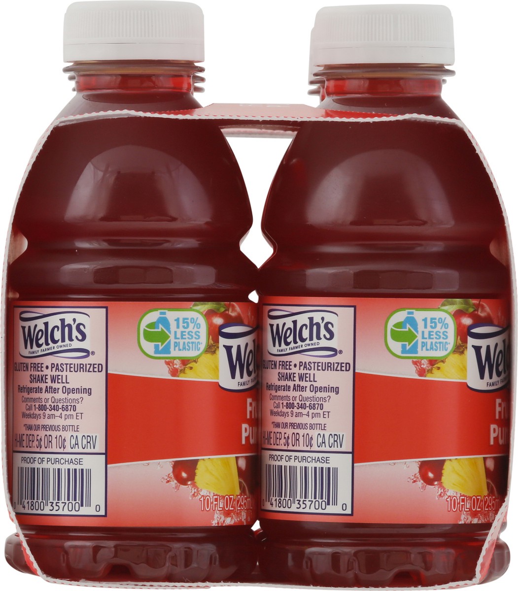 slide 6 of 11, Welch's Fruit Punch Juice Drink, 10 Fl Oz On-the-Go Bottle (Pack of 6), 60 fl oz