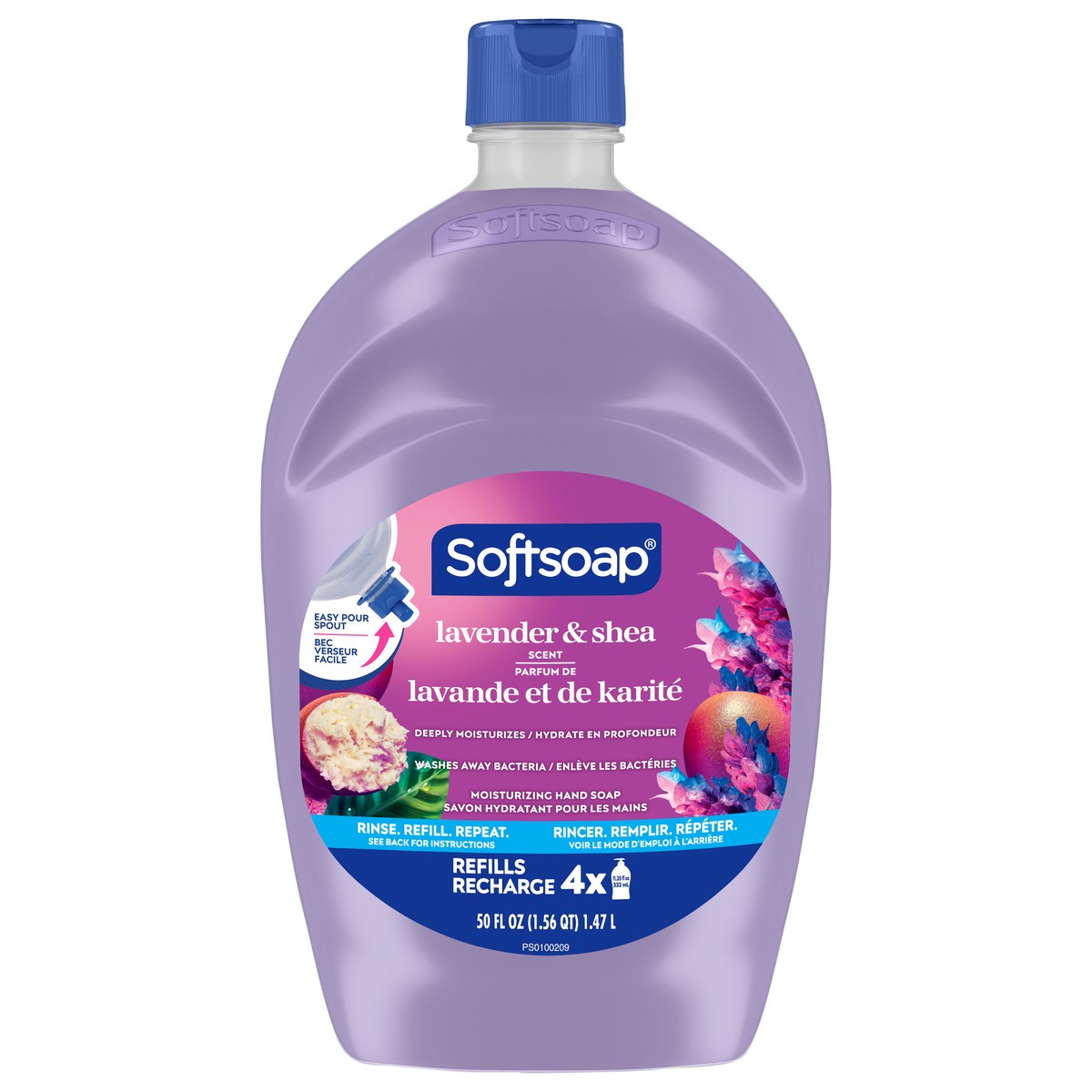 slide 1 of 8, Softsoap Deeply Moisturizing Liquid Hand Soap Refill, Lavender & Shea Butter - 50 fl oz, 50 fl oz