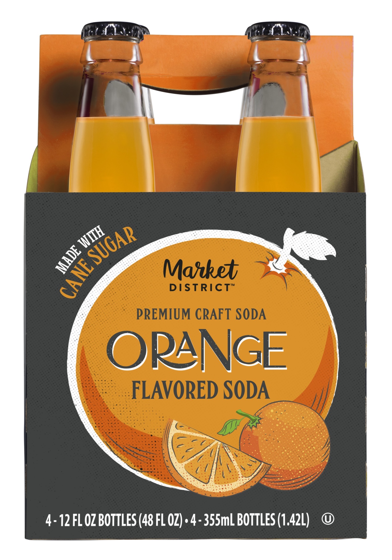 slide 1 of 1, Market District Orange Soda - 48 oz, 48 oz