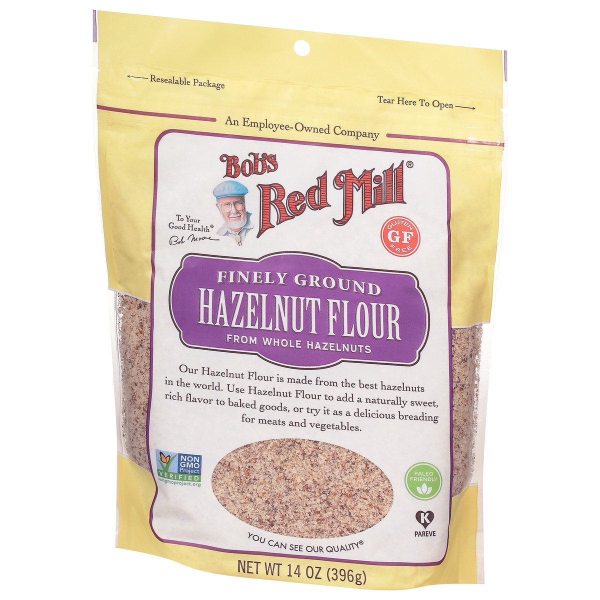 slide 2 of 9, Bob's Red Mill Finely Ground Hazelnut Flour 14 oz, 14 oz