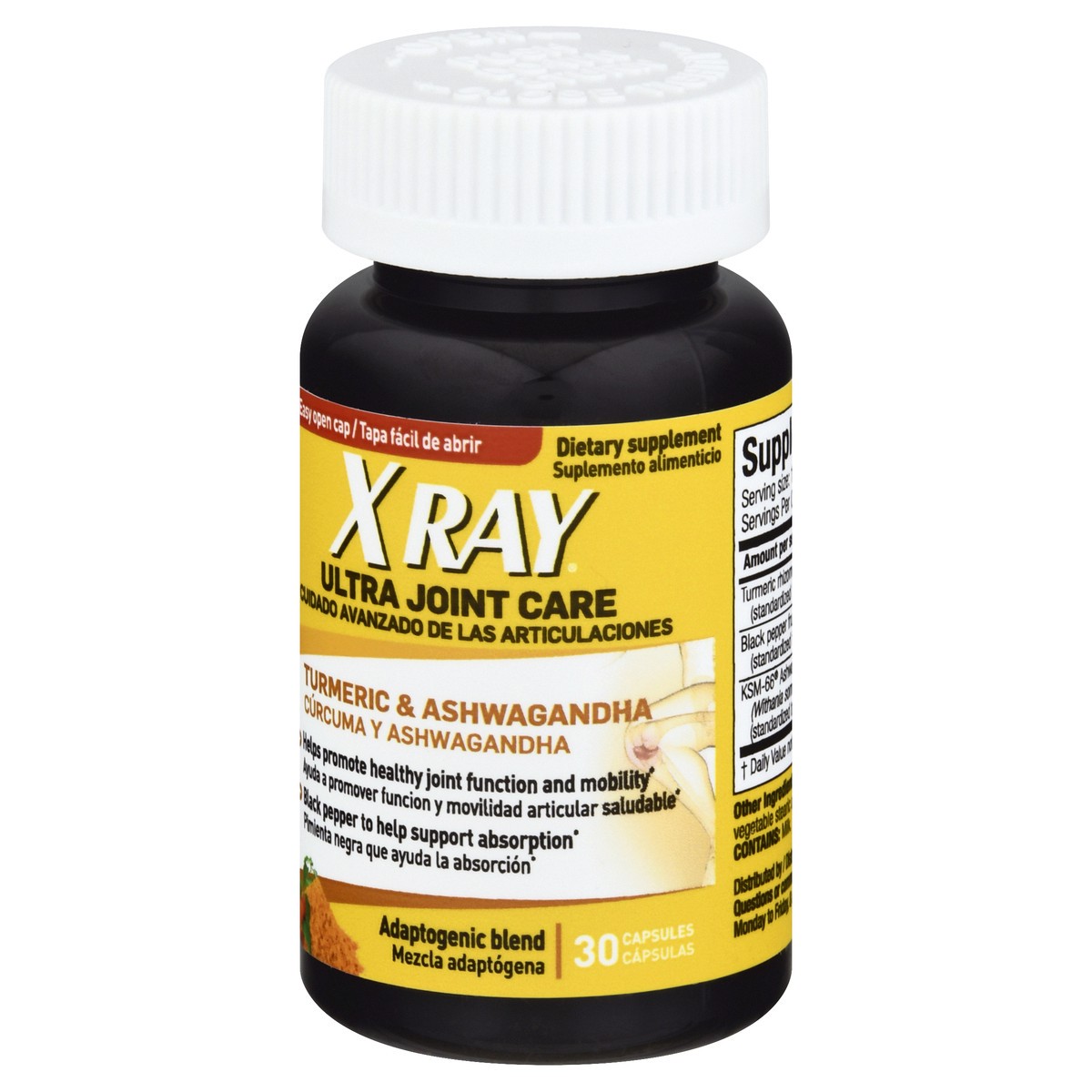 slide 11 of 12, X Ray Adaptogenic Blend Capsules Turmeric & Ashwagandha Ultra Joint Care 30 ea, 30 ct