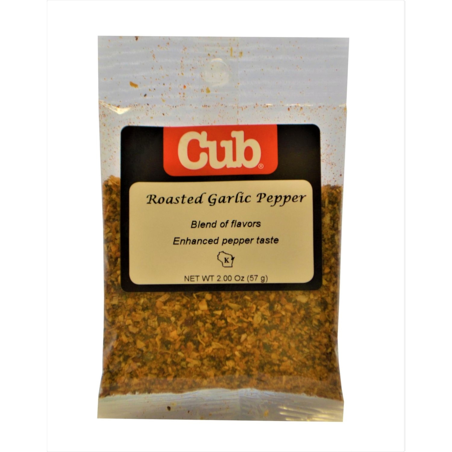slide 1 of 1, Cub Roasted Garlic Pepper, 2 Ounce, 2 oz