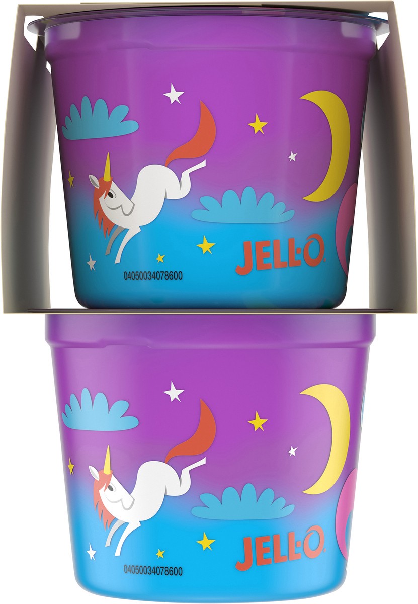 slide 7 of 9, Jell-O Unicorn Magic Cupcake Ready-to-Eat Pudding Cups Snack, 4 ct Cups, 4 ct