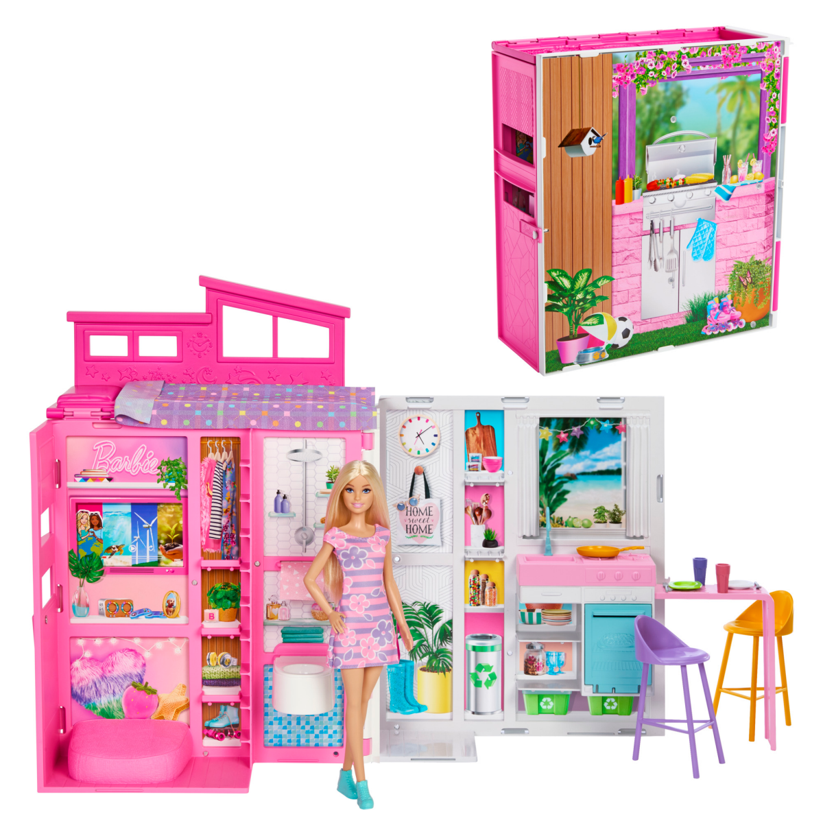 slide 19 of 20, Barbie MATTEL GAMES Barbie Getaway House Doll and Playset, 1 ct