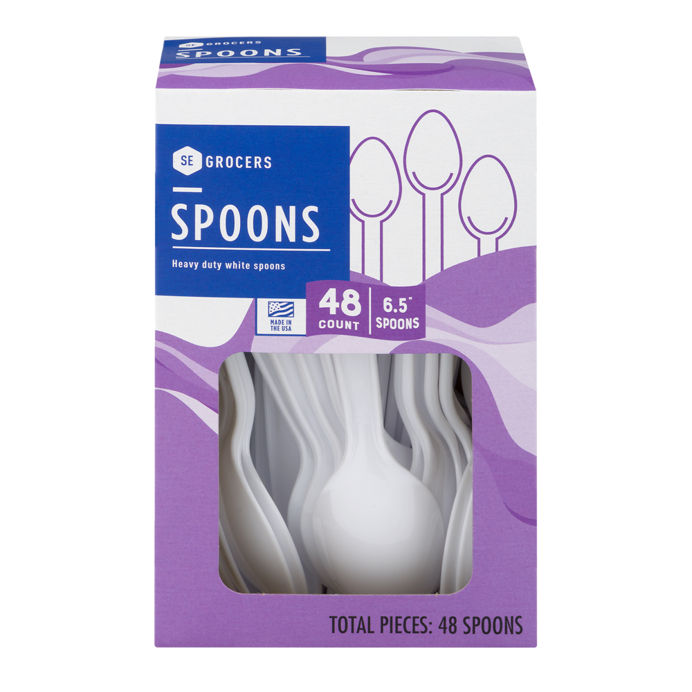 slide 1 of 1, SE Grocers Spoons, 48 ct