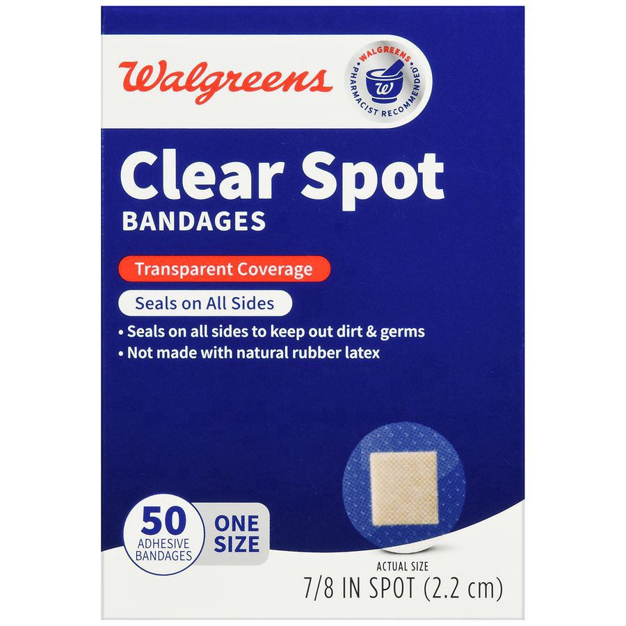 slide 3 of 5, Walgreens Clear Spot Bandages, 50 ct