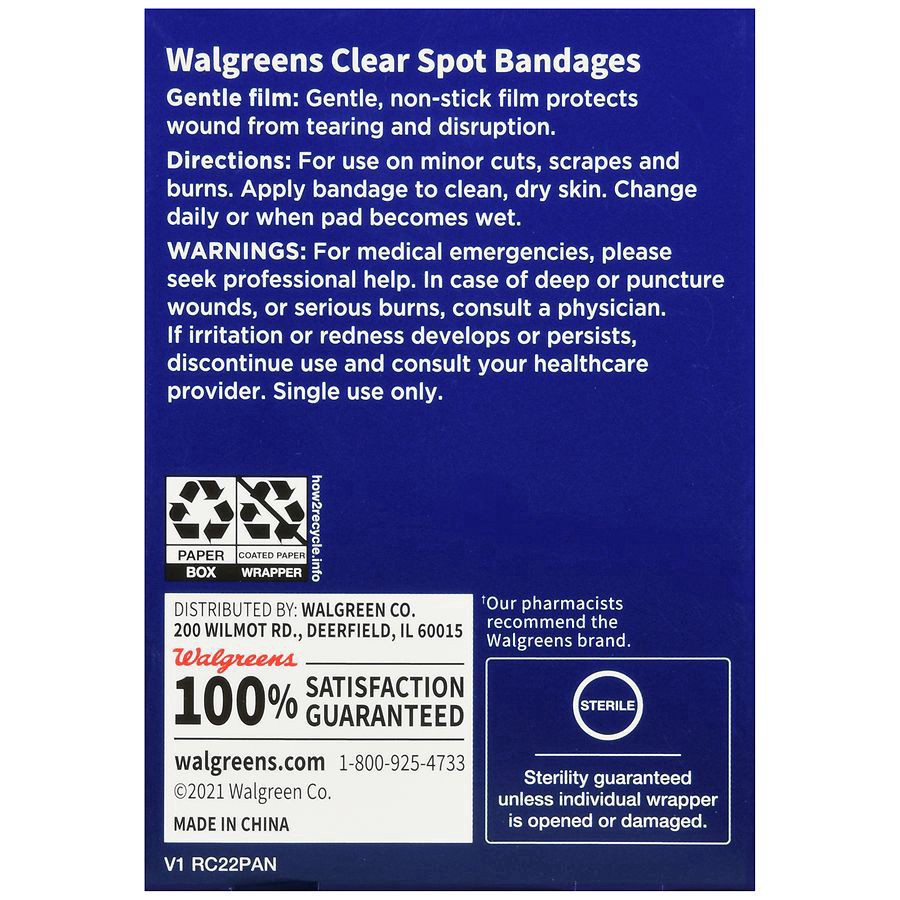 slide 2 of 5, Walgreens Clear Spot Bandages, 50 ct