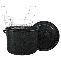 slide 2 of 9, Granite Ware Columbian Graniteware Water Bath Canner Pot, 21.5 qt