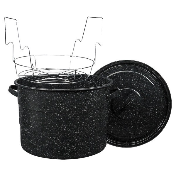 slide 5 of 9, Granite Ware Columbian Graniteware Water Bath Canner Pot, 21.5 qt