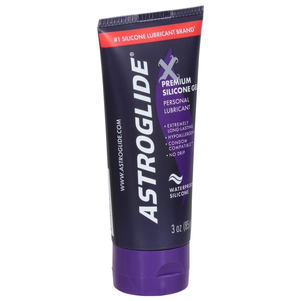 slide 2 of 9, Astroglide X Premium Silicone Gel Lubricant, 3 oz