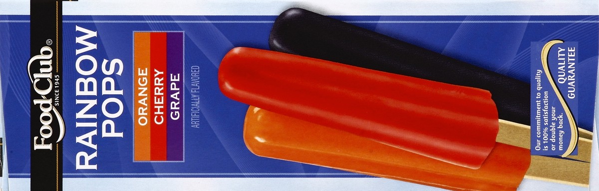 slide 2 of 6, Food Club Rainbow Pops Quiescently Frozen Confection, 1 ct