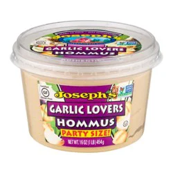 Joseph's Party Size Hummus Garlic Lovers