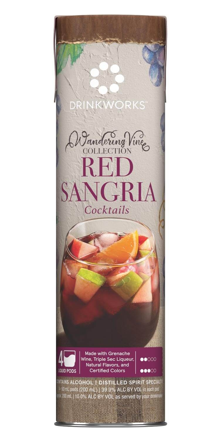 slide 1 of 1, Drinkworks Wandering Vine Collection Red Sangria, 4 ct; 50 ml