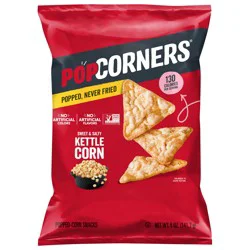 Popcorners Popped Corn Snacks Kettle Corn Sweet & Salty 5 Oz