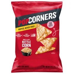 Popcorners Popped Corn Snacks Kettle Corn Sweet & Salty 5 Oz