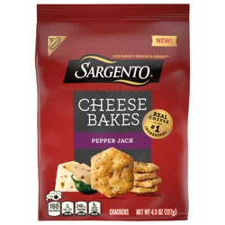 Sargento Cheese Bakes Pepper Jack Crackers, 4.5 oz