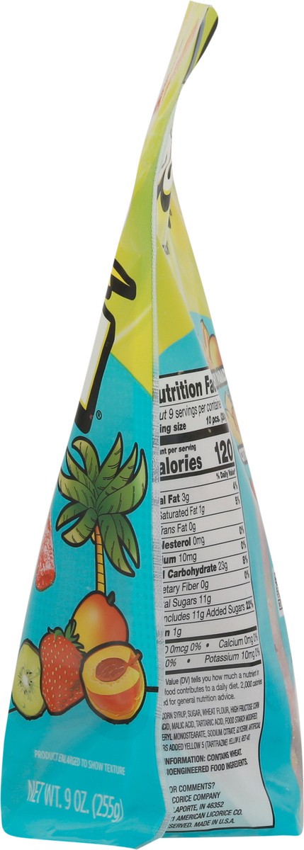 slide 9 of 9, Sour Punch Bites Tropical Flavors, 9oz Bag, 9 oz