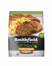 Smithfield Fully Cooked Pork Sausage Patties Hometown Original
