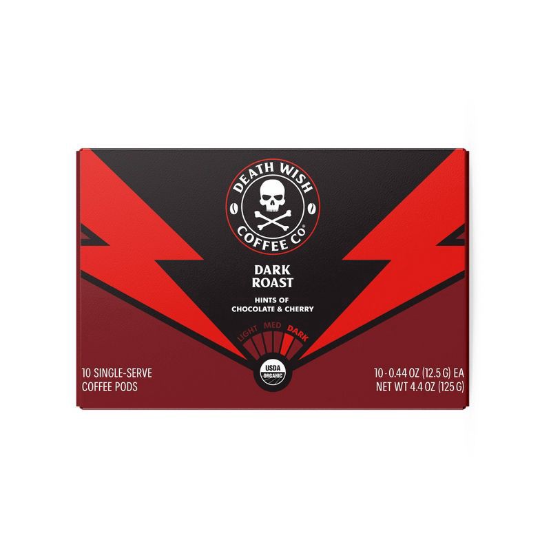 slide 1 of 8, Death Wish Coffee Co. Single Serve Pods - 10 ct, 10 ct