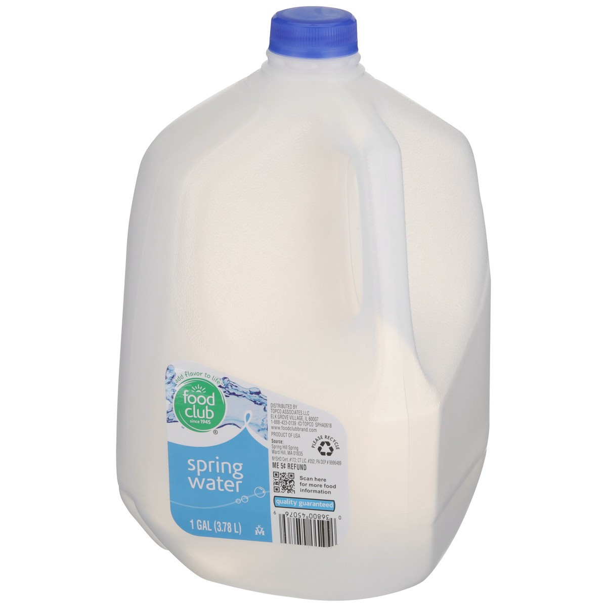 slide 11 of 11, Food Club Spring Water, 1 gal