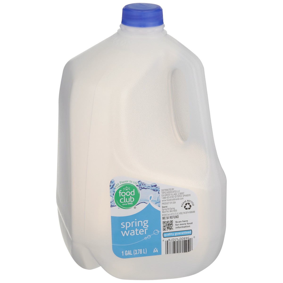 slide 5 of 11, Food Club Spring Water, 1 gal