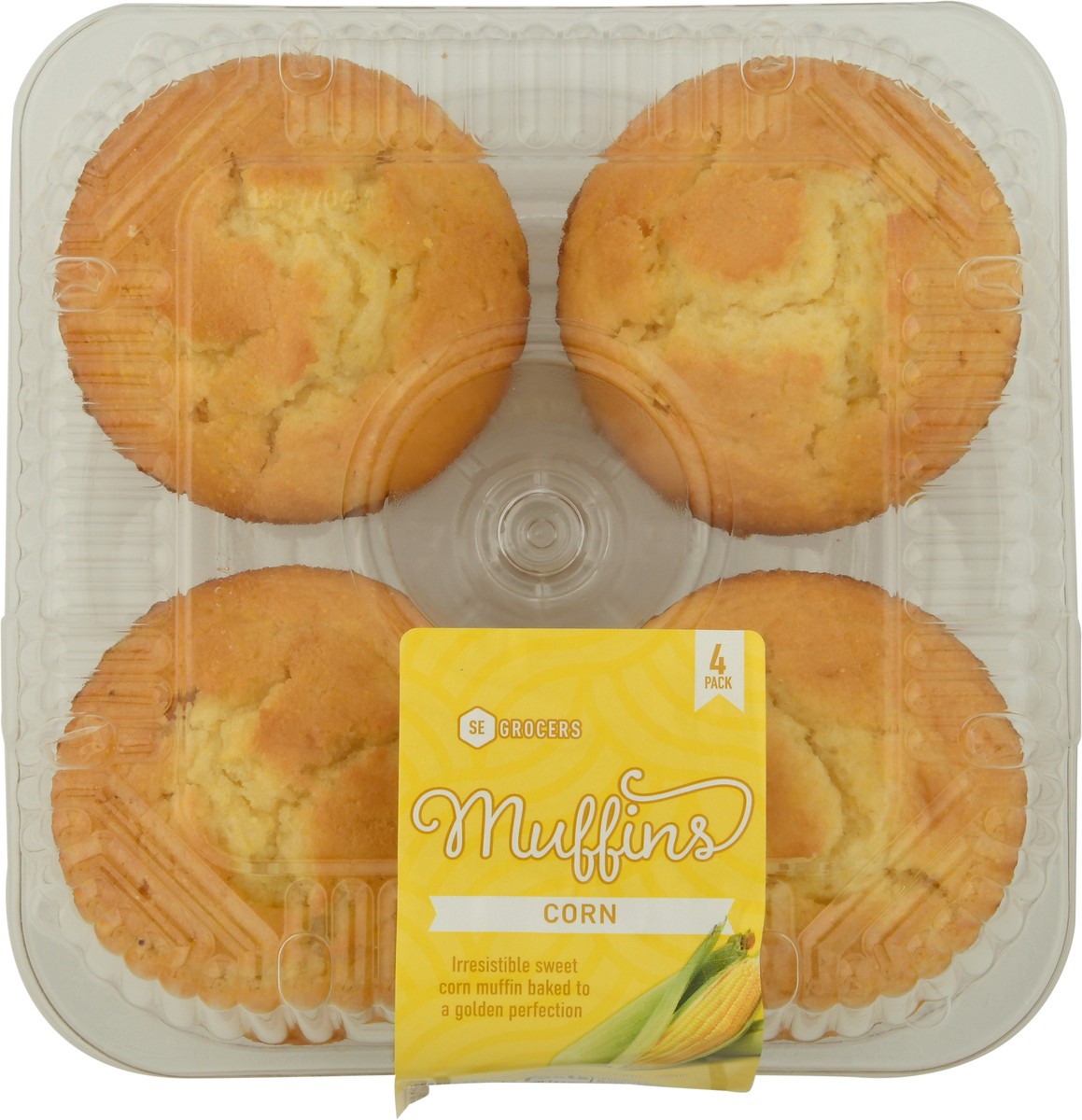 slide 12 of 13, SE Grocers Corn Muffins 4 Pack, 1 ct