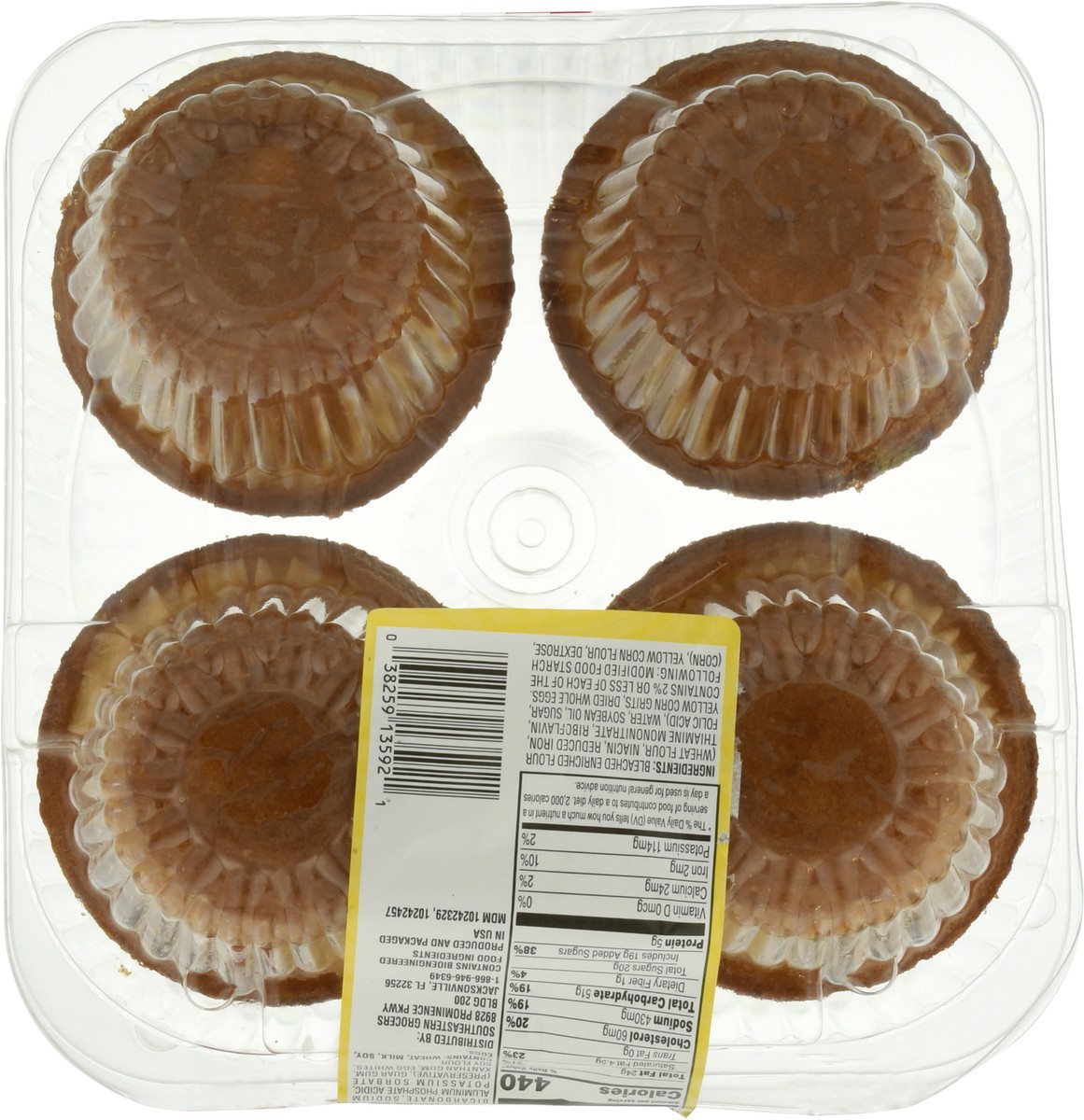 slide 5 of 13, SE Grocers Corn Muffins 4 Pack, 1 ct