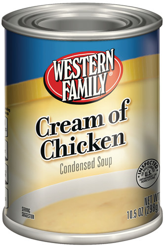 slide 1 of 1, Western Family Cream Of Chicken Soup, 10.5 oz