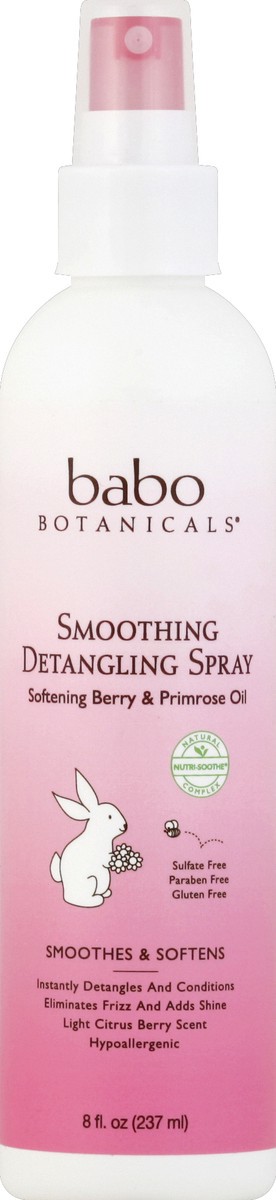 slide 2 of 2, babo Botanicals Detangling Spray 8 oz, 8 oz