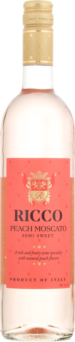 slide 6 of 13, Carletto Ricco Peach Moscato Semi-Sweet, 750 ml