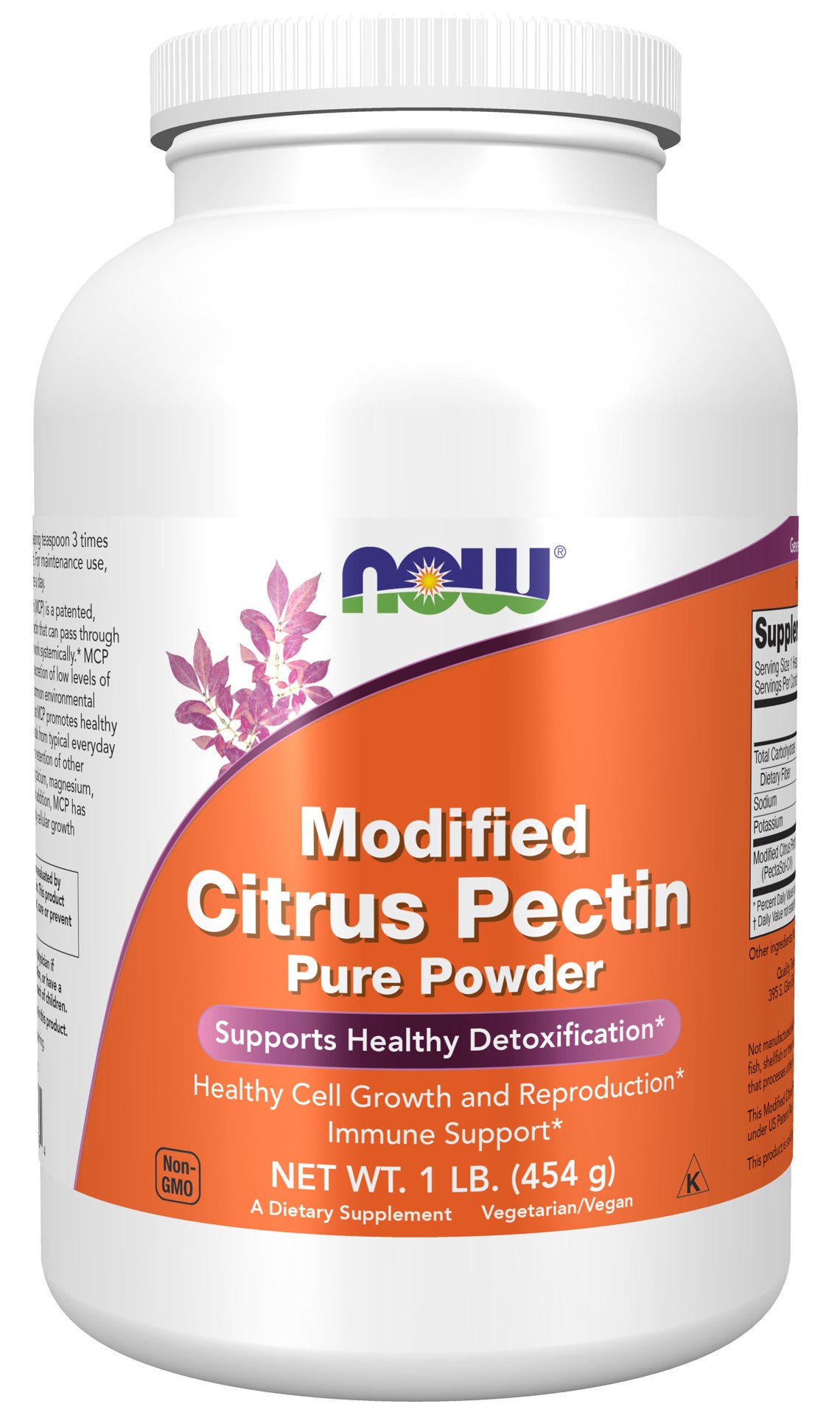 slide 1 of 4, NOW Modified Citrus Pectin Pure Powder - 1 lb., 1 lb